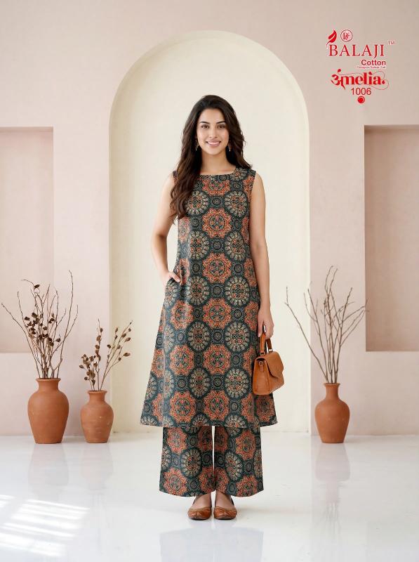 Balaji amelia vol-1 sleeveless coord set clothing wholesalers in india
